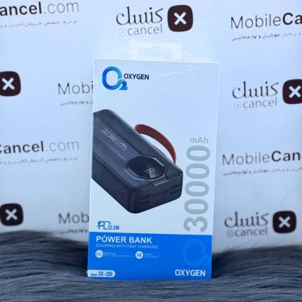 پاوربانک اکسیژن 30000 میلی آمپر OX-200